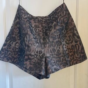 Jovani Leopard Shorts